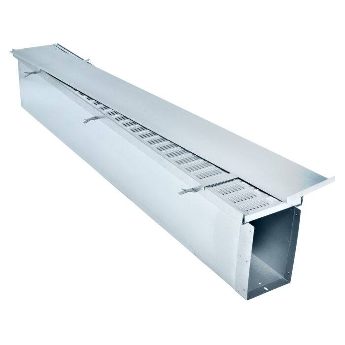 Caniveau de ventilation des céréales pour stockage à plat